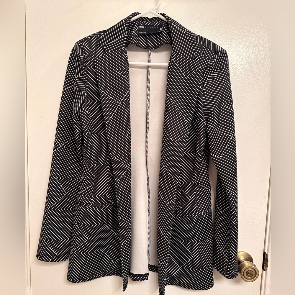 ASOS abstract oversized blazer.